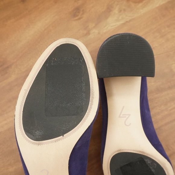 27 Edit Naturalizer Womens Rebecca Pumps Heels Blue Suede Close Toe Size 8 M - Picture 11 of 11